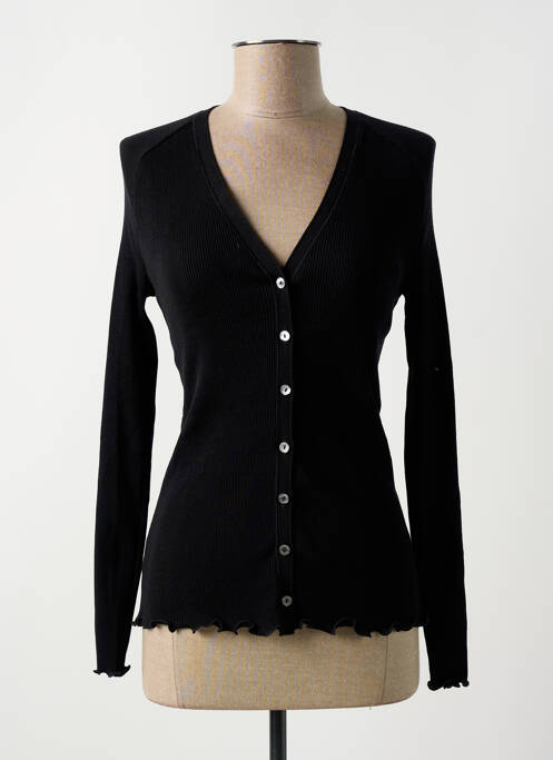 Gilet manches longues noir OSCALITO pour femme