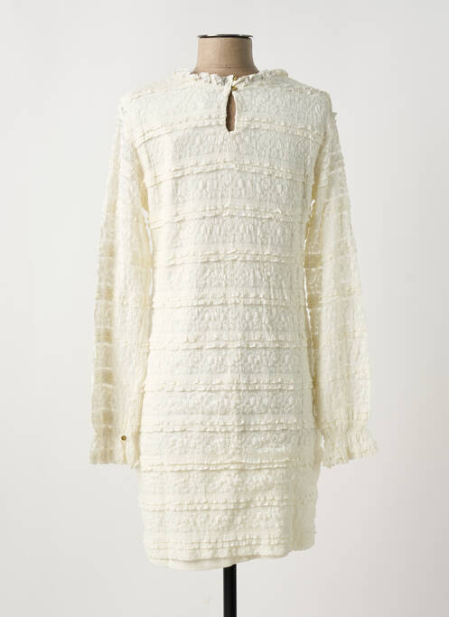 Robe courte beige DESIGUAL pour femme