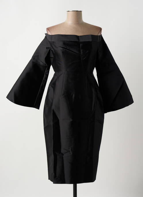 Robe mi-longue noir IRIS & INK femme
