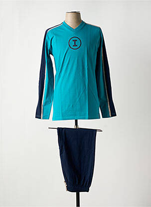 Pyjama coupe droite bleu IMPETUS homme