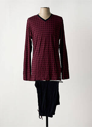 Pyjama col v violet IMPETUS homme
