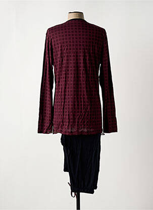 Pyjama col v violet IMPETUS homme