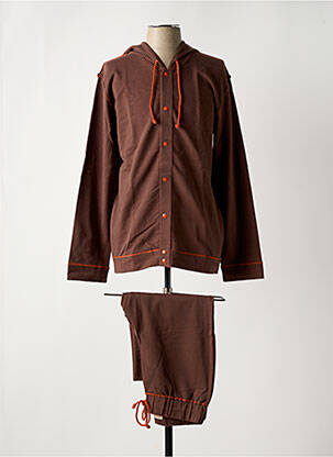 Pyjama col v marron HOM homme