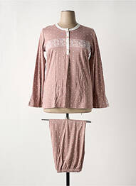 Pyjama coupe droite rose CANAT femme