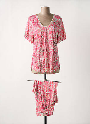 Pyjama coupe droite rouge LE CHAT femme