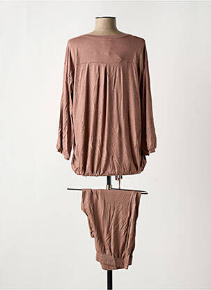 Pyjama coupe droite marron LE CHAT femme