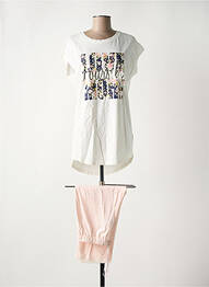 Pyjama ajustée blanc RINGELLA femme