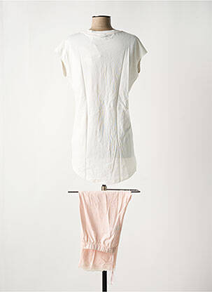 Pyjama manches courtes blanc RINGELLA femme