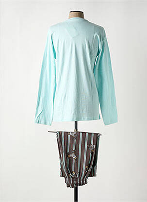 Pyjama coupe droite bleu COUP DE COEUR femme