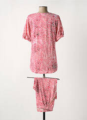 Pyjama rouge LE CHAT pour femme seconde vue
