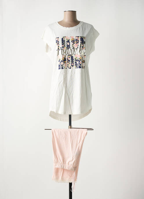 Pyjama blanc RINGELLA pour femme