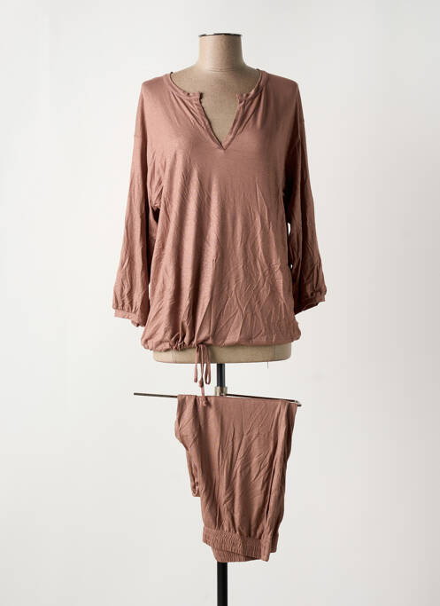 Pyjama marron LE CHAT pour femme