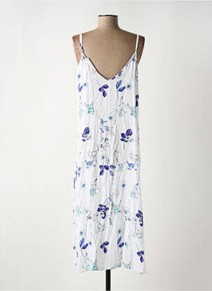 Chemise de nuit imprimé fleurs blanc LE CHAT femme
