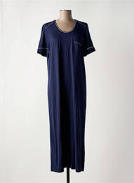 Chemise de nuit manches courtes bleu LE CHAT femme