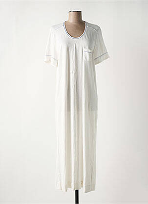 Chemise de nuit manches courtes blanc LE CHAT femme