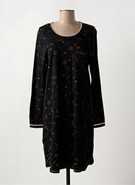Chemise de nuit manches longues noir LE CHAT femme