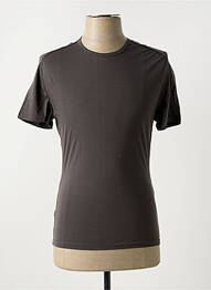T-shirt coupe cintrée manches courtes marron HOM homme