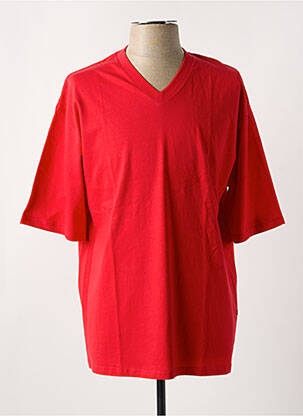 T-shirt coupe droite manches courtes rouge COUP DE COEUR homme