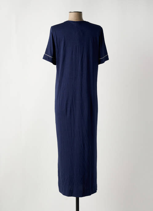 Chemise de nuit manches courtes bleu LE CHAT femme