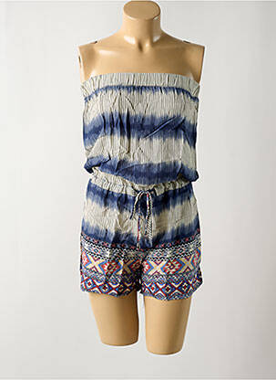 Combishort sans manche sans manche bleu GOA femme
