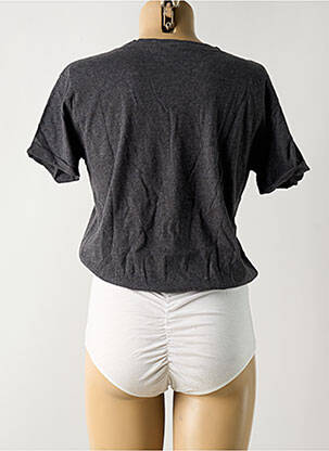 Body col rond manches courtes gris BODY & CLYDE femme