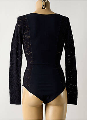 Body lingerie fermeture pressionnée à l'entrejambe noir PAIN DE SUCRE femme