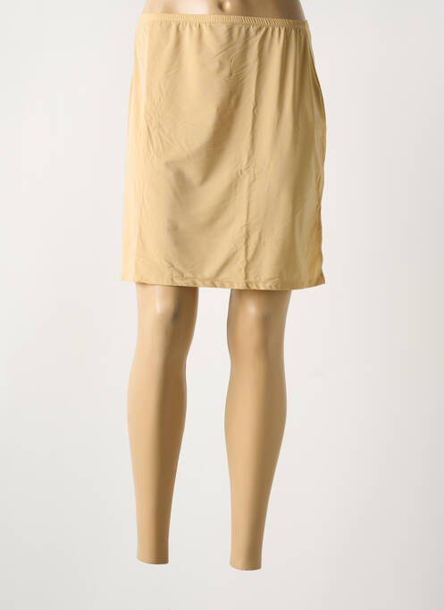 Jupon /Fond de robe beige MARJOLAINE pour femme
