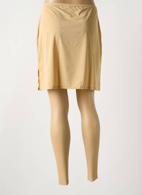 Jupon /Fond de robe beige MARJOLAINE pour femme