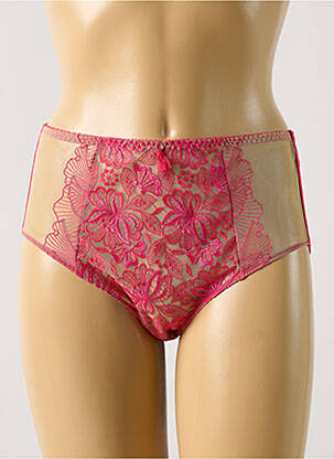 Culotte haute broderie rose EMPREINTE femme