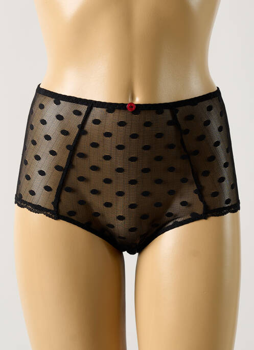 Culotte haute noir BARBARA pour femme