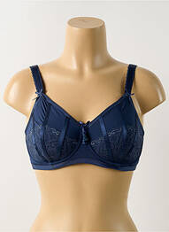 Soutien-gorge broderie haut soutien-gorge emboitant bleu AMOENA femme