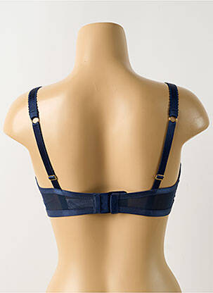 Soutien-gorge broderie haut soutien-gorge emboitant bleu AMOENA femme