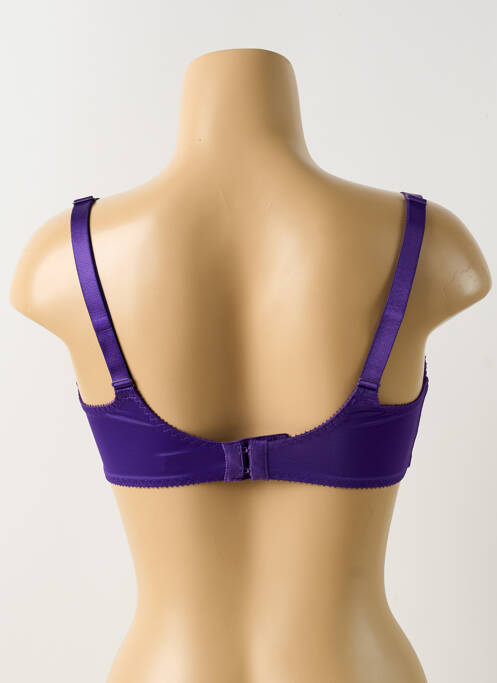 Soutien-gorge broderie haut soutien-gorge emboitant violet EMPREINTE femme