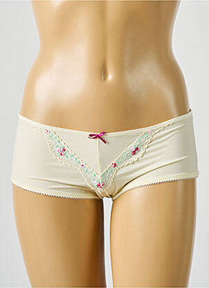 Shorty broderie jaune ATLANTIS femme