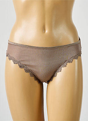 Culotte stretch marron clair LISANZA femme