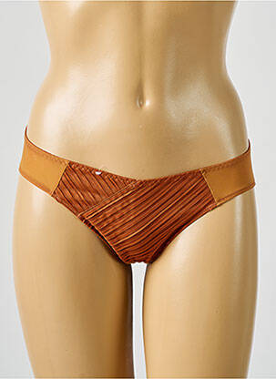 Culotte stretch marron MAISON LEJABY femme