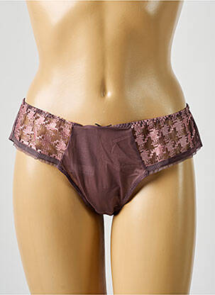 Culotte tissage satiné violet LEJABY femme