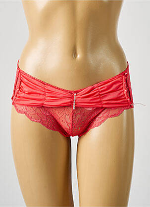 Shorty effet matière satinée orange AIMÉE L. femme