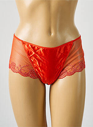 Shorty effet matière satinée orange LISE CHARMEL femme