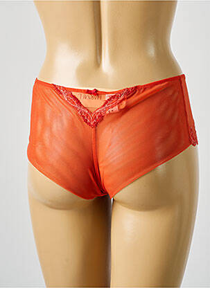 Shorty effet matière satinée orange LISE CHARMEL femme