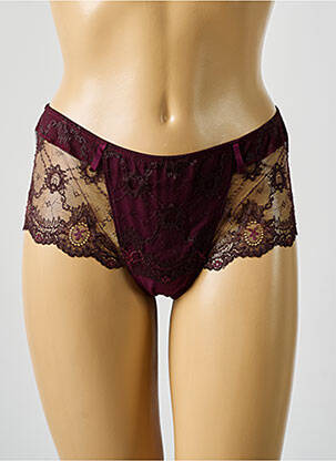 Shorty effet matière satinée rouge WACOAL femme