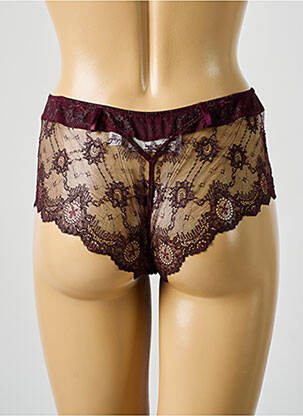 Shorty effet matière satinée rouge WACOAL femme