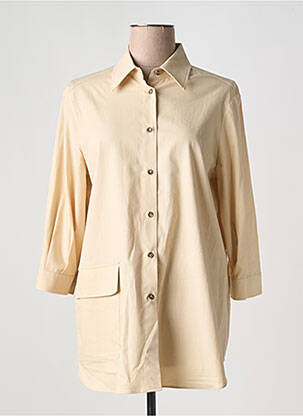 Chemisier coupe droite manches 3/4 beige DIANA GALLESI femme