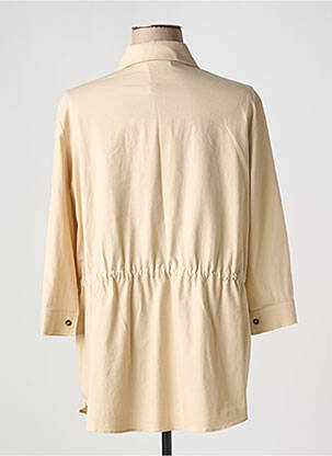 Chemisier coupe droite manches 3/4 beige DIANA GALLESI femme