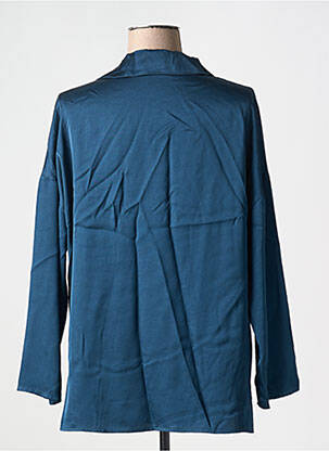 Blouse manches longues manches longues bleu LAUREN VIDAL femme