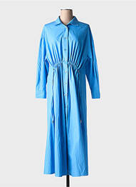 Robe longue manches longues manches longues bleu MARINA SPORT femme