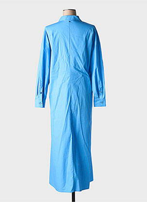 Robe longue manches longues manches longues bleu MARINA SPORT femme