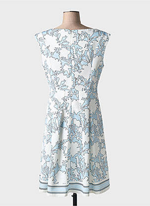 Robe mi-longue imprimé fantaisie sans manche blanc FUEGO WOMAN femme