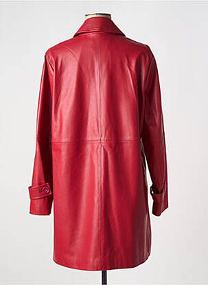 Veste simili cuir poches rouge MARINA RINALDI femme