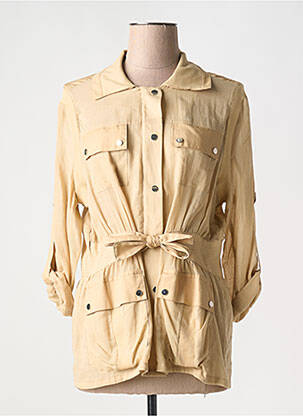 Chemisier coupe cintrée manches longues beige FUEGO WOMAN femme